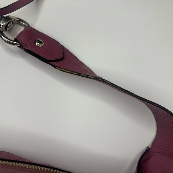Coach Plum Purple Avery Pebbled Leather  Hobo Shoulder Bag - Picture 12 of 15